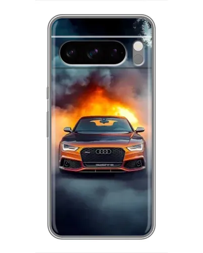 Чохол для Google Pixel 8 Pro з картинкою «Audi у вогняному диму»