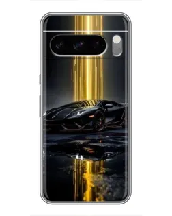 Чохол для Google Pixel 8 Pro з картинкою «Нічний Lamborghini драйв»