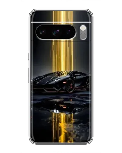 Чехол для Google Pixel 8 Pro с картинкой «Ночной Lamborghini драйв»