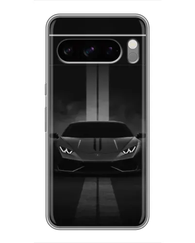 Чехол для Google Pixel 8 Pro с картинкой «Lamborghini симметрия дорог»