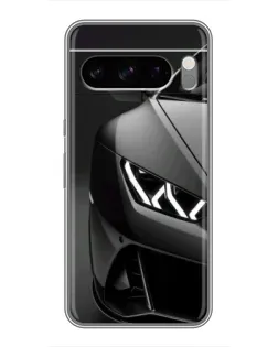 Чехол для Google Pixel 8 Pro с картинкой «Lamborghini фары детализация»