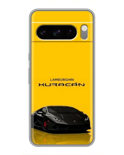 Чехол для Google Pixel 8 Pro с картинкой «Lamborghini Huracan черный»