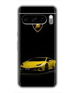 Чехол для Google Pixel 8 Pro с картинкой «Lamborghini желтый акцент»