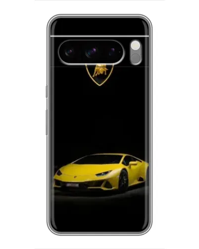 Чехол для Google Pixel 8 Pro с картинкой «Lamborghini желтый акцент»