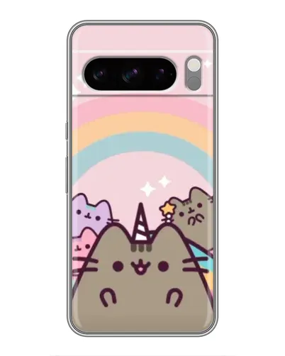 Чехол для Google Pixel 8 Pro с картинкой «Единорог Pusheen»