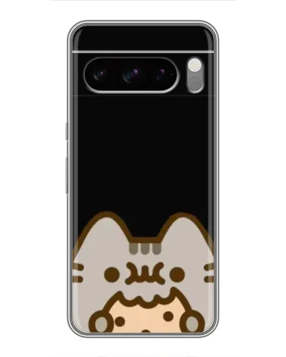 Чехол для Google Pixel 8 Pro с картинкой «Пушин на черном»