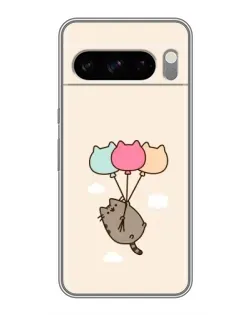 Чехол для Google Pixel 8 Pro с картинкой «Пушин на шариках»