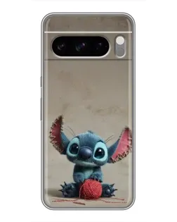 Чехол для Google Pixel 8 Pro с картинкой «Стич на коричневом фоне»