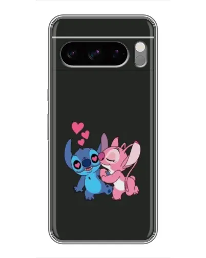 Чехол для Google Pixel 8 Pro с картинкой «Анжел целует Стича»