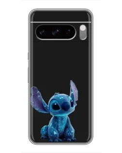 Чехол для Google Pixel 8 Pro с картинкой «Стич на черном»
