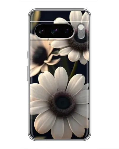 Чехол для Google Pixel 8 Pro с картинкой «Белые маргаритки макро»