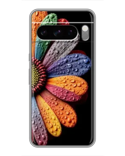 Чехол для Google Pixel 8 Pro с картинкой «Радужный цветок»
