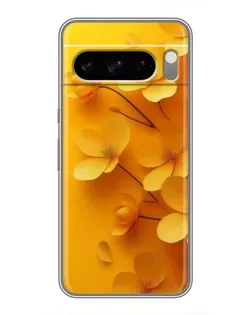 Чехол для Google Pixel 8 Pro с картинкой «Золотые лепестки»