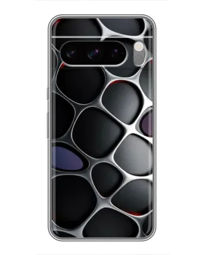 Чехол для Google Pixel 8 Pro с картинкой «Объемная темная решетка»