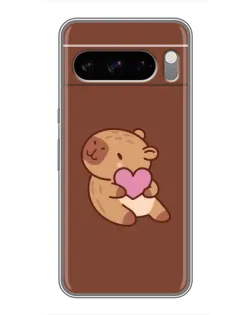 Чохол для Google Pixel 8 Pro з картинкою «Капібара з серцем»