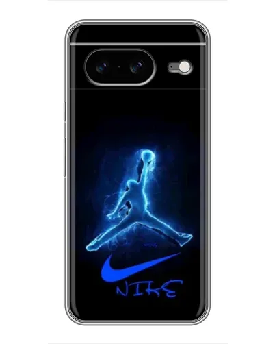 Чохол для Google Pixel 8 з картинкою «Jordan Neon Blue»