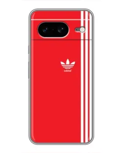 Чохол для Google Pixel 8 з картинкою «Червоний мінімалізм Adidas»