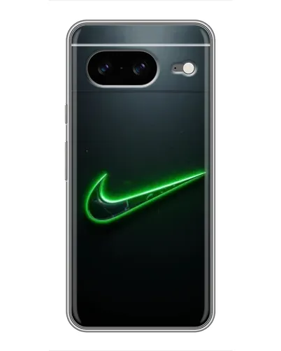 Чохол для Google Pixel 8 з картинкою «Неоновий контур Nike»