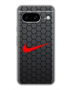 Чохол для Google Pixel 8 з картинкою «Nike — карбонова сітка»
