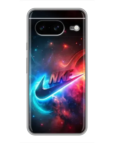 Чохол для Google Pixel 8 з картинкою «Вогняний логотип Nike»
