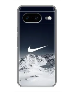 Чохол для Google Pixel 8 з картинкою «Nike — зимові гори»