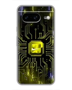 Чохол для Google Pixel 8 з картинкою «Nike — золота іскра»