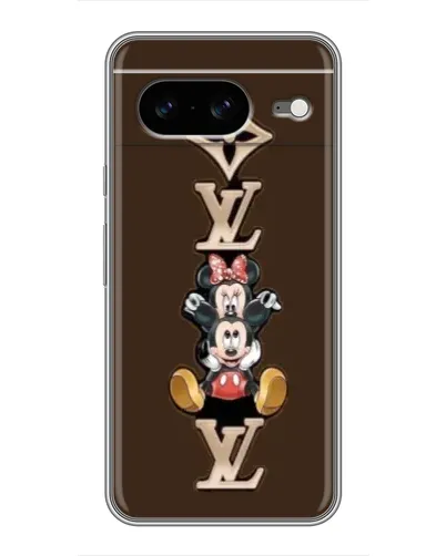 Чохол для Google Pixel 8 з картинкою «LV та Міккі Маус»