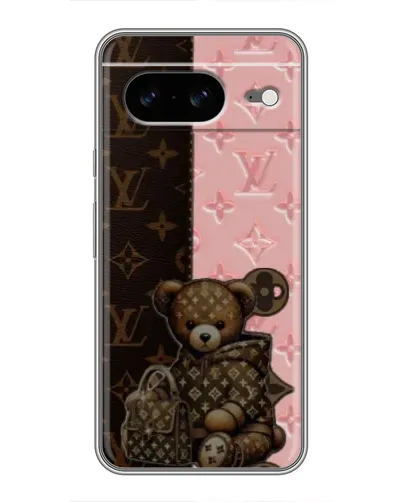 Чохол для Google Pixel 8 з картинкою «Ведмедик у стилі LV»