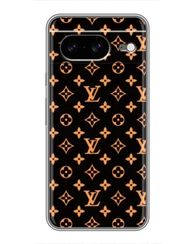 Чохол для Google Pixel 8 з картинкою «Золота монограма LV»