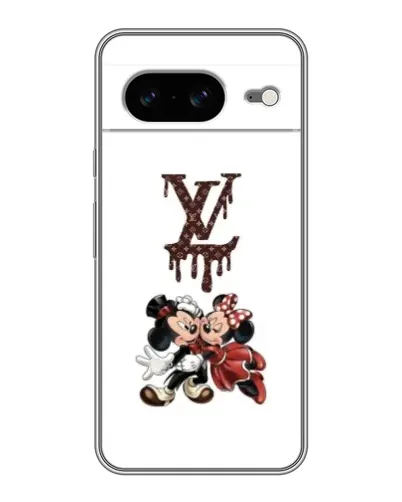 Чохол для Google Pixel 8 з картинкою «LV та Міккі Маус»
