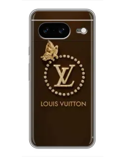 Чохол для Google Pixel 8 з картинкою «LV — золота печатка»