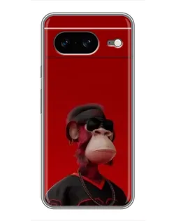 Чохол для Google Pixel 8 з картинкою «Bored Ape в червоному»