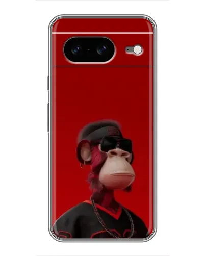 Чохол для Google Pixel 8 з картинкою «Bored Ape в червоному»