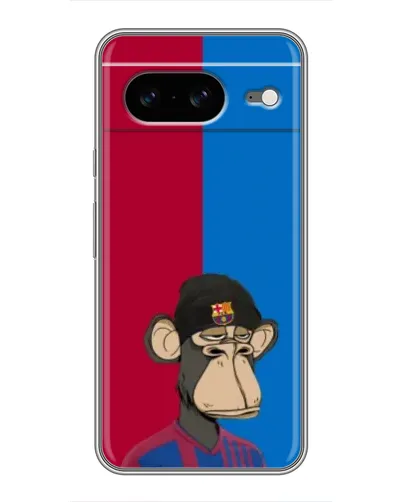 Чохол для Google Pixel 8 з картинкою «Bored Ape — фанат Барси»