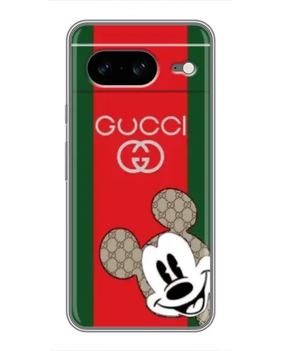 Чохол для Google Pixel 8 з картинкою «Gucci — смуги та Міккі»