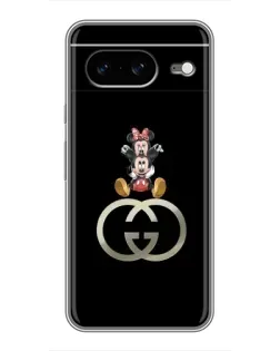 Чохол для Google Pixel 8 з картинкою «Мінні Маус на лого»