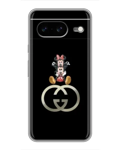 Чохол для Google Pixel 8 з картинкою «Мінні Маус на лого»