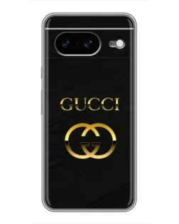 Чохол для Google Pixel 8 з картинкою «Золотий логотип Gucci»