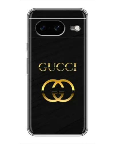 Чохол для Google Pixel 8 з картинкою «Золотий логотип Gucci»