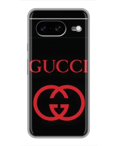 Чохол для Google Pixel 8 з картинкою «Gucci — червоний логотип»