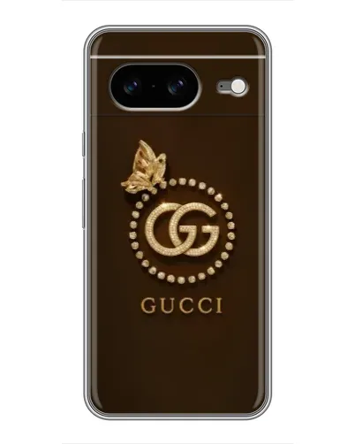 Чохол для Google Pixel 8 з картинкою «Gucci — золотий метелик»
