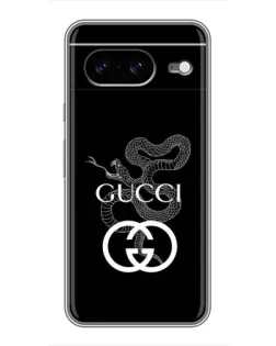 Чохол для Google Pixel 8 з картинкою «Gucci — срібна змія»
