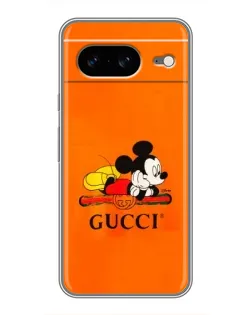 Чохол для Google Pixel 8 з картинкою «Міккі Маус Gucci — помаранч»