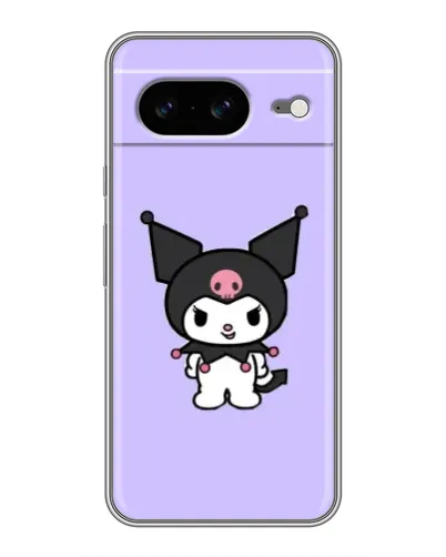 Чохол для Google Pixel 8 з картинкою «Kuromi — ніжний фіолетовий»