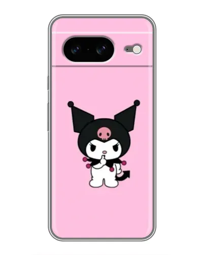 Чохол для Google Pixel 8 з картинкою «Kuromi — рожева ніжність»