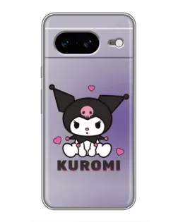 Чохол для Google Pixel 8 з картинкою «Kuromi — фіолетовий арт»