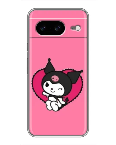 Чохол для Google Pixel 8 з картинкою «Kuromi — любов у серці»