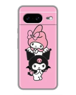 Чохол для Google Pixel 8 з картинкою «My Melody та Kuromi»