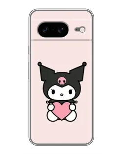 Чохол для Google Pixel 8 з картинкою «Kuromi та серце»