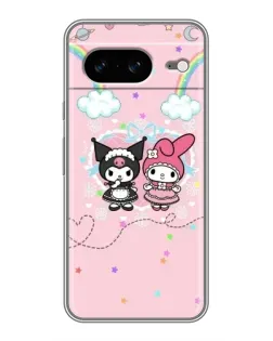 Чохол для Google Pixel 8 з картинкою «My Melody та Kuromi»